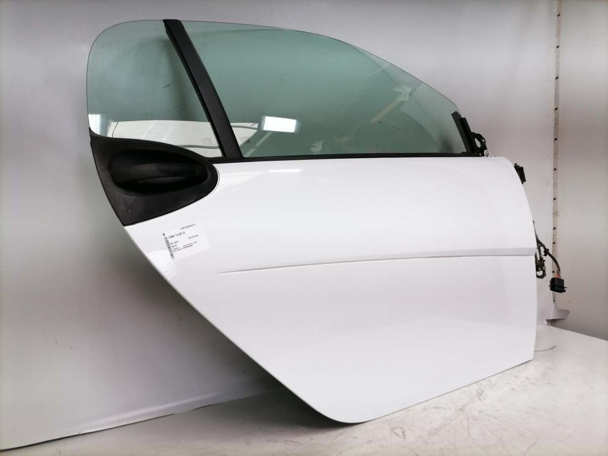 Smart Fortwo 451 Coupe original T&uuml;r rechts Beifahrert&uuml;r wei&szlig; Rohbau BJ07